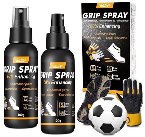 Grip Spray Torwarthandschuhe, 200g Torwarthandschuhe Spray zur Verbesserten Ballkontrolle, Fussball Training Zubehör, Grip Booster Spray für Fußball, Basketball, Golf, Pole Dance, Tennis, Gewichtheben