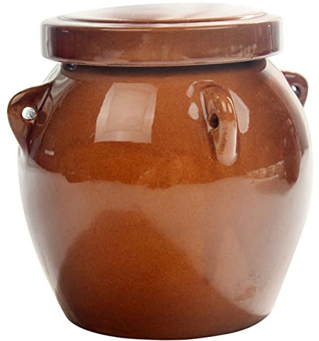 VALICLUD Bocal à Miel Céramique Bocal à Cornichons Ancien Récipient De Conservation Pour Aliments Secs Épices Sucre Thé Vrac
