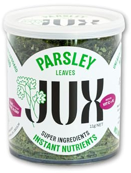 JUX Freeze-Dried Parsley Leaves 2-Pack, Dried Parsley, Single Ingredient | Fresh-like flavour, zero prep, no chopping, no wilting, up to 99% nutrition of fresh, no waste, long shelf life, vegan