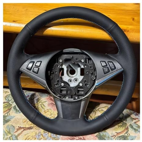 Lenkrad bezug Für E60 E61 530d 545i 550i E63 E64 630i 645Ci 650i Lenkradbezug Anti-Rutsch-Mikrofaser-Leder-Lenkradhülle