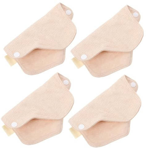 Beaupretty 4 Stück-pack Wiederverwendbare Damen Menstruationsbinden aus Baumwolle Waschbar und Sicher 180mm Hygienische Stilleinlagen für Frauen bei Outdoor und Stillzeit