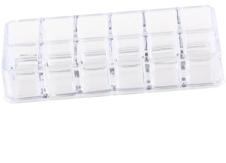 Alipis Expositor de Cosméticos Transparente Acrílico Ranuras para Lápiz Labial y Maquillaje Organizador de Pintalabios para Uso Baño