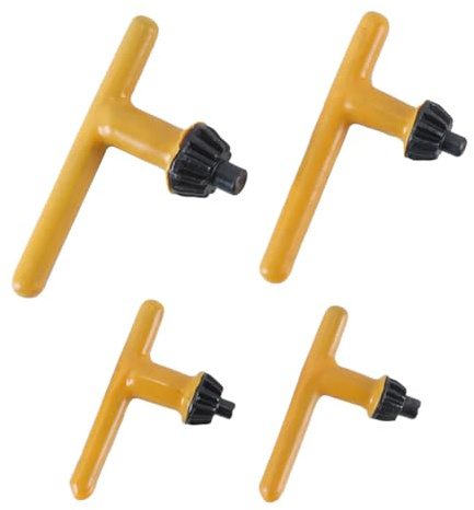 Gutol Juego de 4 llaves para portabrocas universales con superficie engomada, para brocas de 6, 10, 13 y 16 mm.