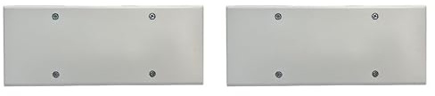 2 Pezzi Coperchio con Viti per Scatola Elettrica 506 507, Copri Cassetta Universale Bianco, Placca Cieca per Chiusura Scatole da Incasso, con Viti Incluse