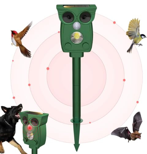 Paura degli - Impulsi Ad Ultrasuoni, Strumento Di Spaventamento Multi-frequenza per Cacciatore Di Parassiti, Macchina Di Protezione Da Intrusioni All'Aperto, Componenti A