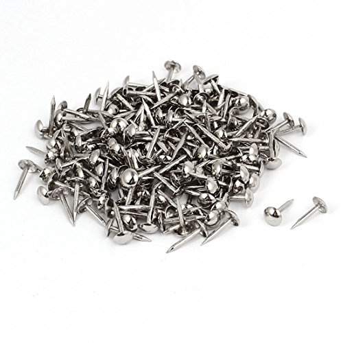 sourcing map Clou Tapissier 6mm x 14mm Clou Ameublement Meuble Punaise Argenté 200pcs