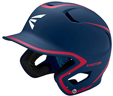 Easton, zweifarbig Z5 2.0 Baseball Schlaghelm Senior Matt Navy, Marineblau/rot, erwachsenengröße