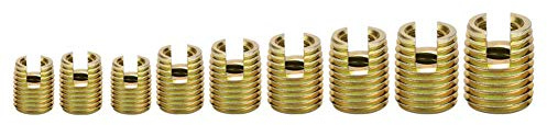 20 Stück 302 Schrauben-Reparatur-Set mit Gewindeeinsatz, selbstschneidend aus Kohlenstoffstahl (innen M5 x 0,8 Outer M8 x 1,0)