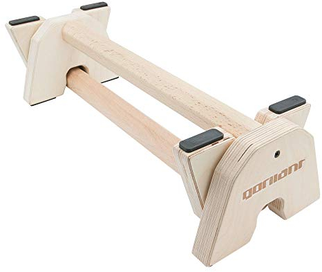 Gorletic - Soporte para flexiones, Paralelas de Calistenia, barra de madera haya, 42CM Entrenamiento en parque, (Octogonal)