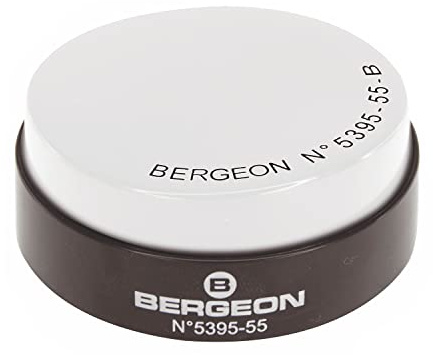 BERGEON Montagekissen 5395-55-B, Gel, Durchmesser: 55 mm, Weiß, passt Sich Gehäuse-Form an