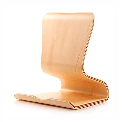 Schallplattenaufbewahrung Vinyl-Schallplatten-Aufbewahrungsständer, stabiler LP-Alben-Aufbewahrungshalter aus Holz, elegantes Tisch-Präsentationsregal for das Heimbüro Plattenkiste ( Color : Natural )