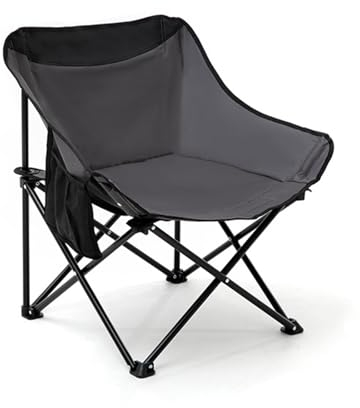 Walkervo Campingstuhl Klappbarer Liege 2er Set Ultraleichter Angelstuhl Liegestuhl Mit Lehne Aufbewahrungstasche Sonnenstuhl Strandliege Faltbar Leicht Belastbar 150 Kg Für Outdoor Camping, Black
