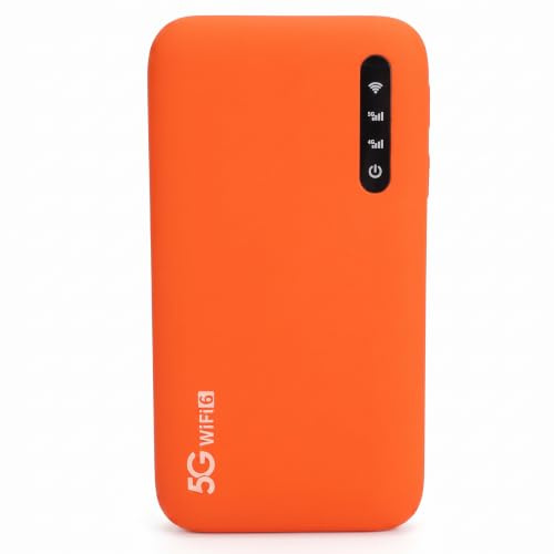 5G WiFi 6 Mobile Hotspot, Portable High Speed Router, with SIM Card Slot, Up To 16 Devices, Travel WiFi Hotspot Router, for Phone Tablet