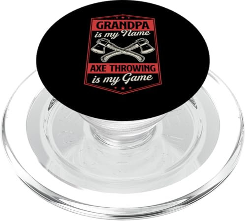 Grand-père, c'est mon nom. Le lancer de hache est mon jeu, grand-père PopSockets PopGrip pour MagSafe