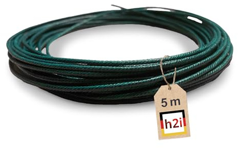h2i Zündschnur | 5 m | Ø ~ 2,5 mm | +/- 90 s/m | Anzündlitze Grüne Visco ideal für Pyrotechnik, Feuerwerk & Outdoor-Effekte | Hohe Sicherheit & Zuverlässigkeit | b | Flexibel zuschneidbar