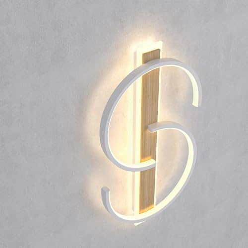 Deckenlampe led deckenleuchte Dimmbar ,45W Doppelkreis-Deckenleuchten aus Bambus Holz , 50cm Modern Deckenleuchte, Einfach Wohnzimmerlampe mit Fernbedienung geeignet für Wohnzimmer Schlafzimmer Büro.