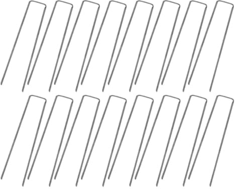 ibasenice 50piezas Clavos para Césped Artificial De Fijación De Grapas Tipo para Césped Artificial Láminas De Plástico para Jardinería Suministros De Jardinería