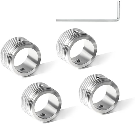 Litorange 4 Stück Heizungsventil Adapter, Heizkörperthermostat Adapter | 304 Edelstahl Heizkörperventil Adapter. M30x1,5(22mm) für Ra/Rav/Ravl Thermostatkopf. Mit Streifen. 4 Stück inkl. Zubehör