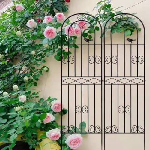 Traliccio da giardino in metallo per fiori rampicanti, rose, edera e clematide, autoportante, per piante da esterno, telaio per rampicanti, traliccio decorativo da giardino per paesaggistica