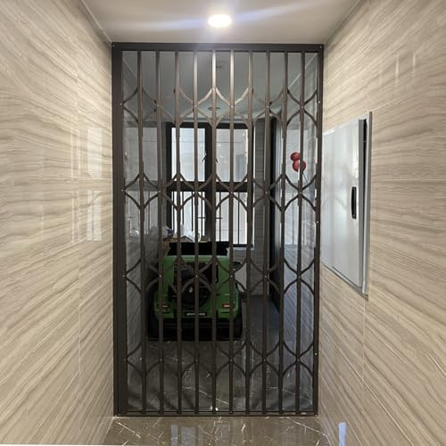 Inferriate per Finestre Griglia di Sicurezza Antifurto per Finestre con Serratura, Barre di Sicurezza Extra Large per Porte E Finestre, Barricata di Sicurezza Estensibile(W85xH85cm/34x34in)