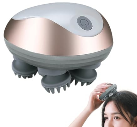Aufquwk Massaggiatore Elettrico per Scalp Testa - per Massaggi Mini Braccio,Massaggiatore Portatile Testa - Unisex per Viaggio Ufficio Hotel Salone Collo Braccia Gambe