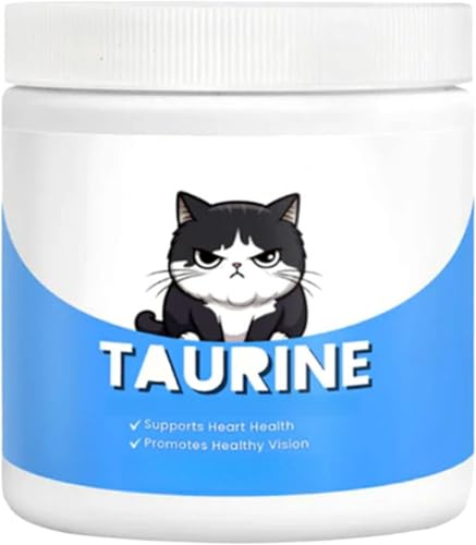 Taurina per gatti, per cuore, vista, salute immunitaria, aumento di energia e vitalità