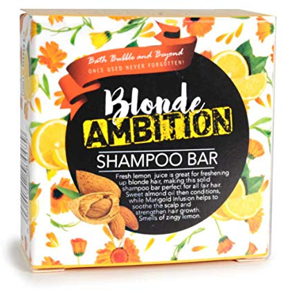 Blonde Ambition - White Rhubarb Fair Hair Shampoo Bar Gift Boxed 50g