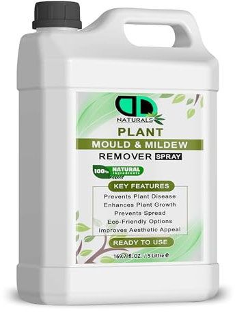 DD Teck Plant Mould & Mildew Remover– Eradicates & Controls | Ready to Use Natural Fungicide for Flowers, Fruits, Veg & Shrubs | Indoor & Outdoor Plant Protection & Growth (5 LITRE)