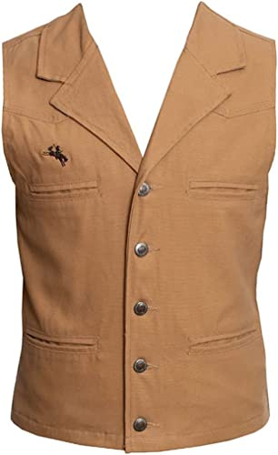 Bronco Leinenweste - Beige - Groß