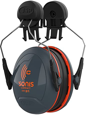 JSP Cuffie Antirumore Regolabili a Basso Profilo Sonis, Compact per Elmetti, Indice SNR 31dB (AEB0300CY000)