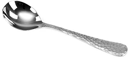 Solex Lena Besteckset 6 Stück Suppenlöffel Hammerschlagoptik