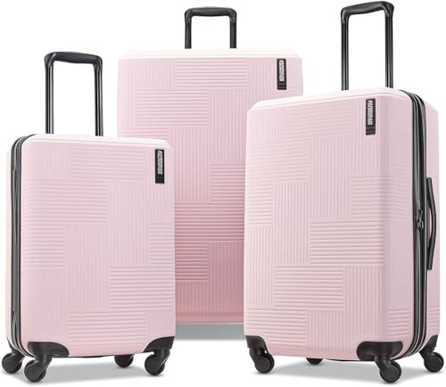 American Tourister Stratum XLT Erweiterbares Hartschalengepäck mit Spinnrollen, pink Blush, 3-Piece Set (20/24/28), Stratum XLT, erweiterbares Hartschalengepäck mit Spinnrädern