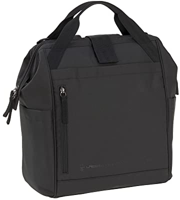 LÄSSIG Baby Wickelrucksack Wickeltasche inkl. Wickelzubehör Rucksack mit Wickelunterlage nachhaltig produziert/Goldie Up Backpack black 1103034000