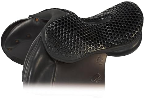 Acavallo Sattelsitzkissen Dressur Ortho-Pubis Gel Out 20mm, Größe:M, Farbe:schwarz