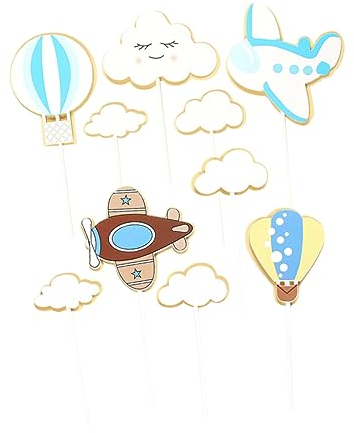 TOYANDONA 20pcs First Birthday Decorations Girl Eid Cake Toppers Girls Birthday Decorations