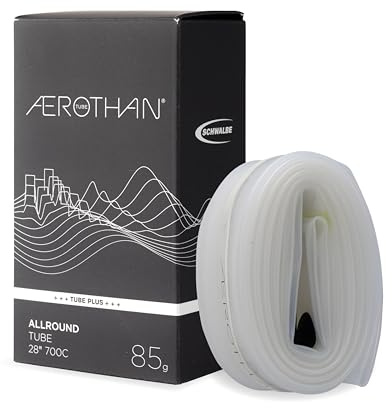 Schwalbe Aerothan Plus Tube 28 SV17E+ High-End Fahrradschlauch – TPU 37/50-622, Ventil SV 40mm – leicht und robust, pannensicher – Made in Germany