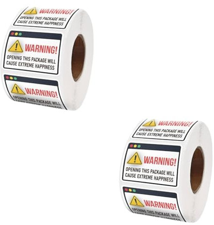 STOBOK 2rollen Roll of Happiness Aufkleber Selbstklebende Versandetiketten Für Kleine Unternehmen Für Persönliche Pakete Und Kreative Dekoration Für Unvergessliches Erlebnis