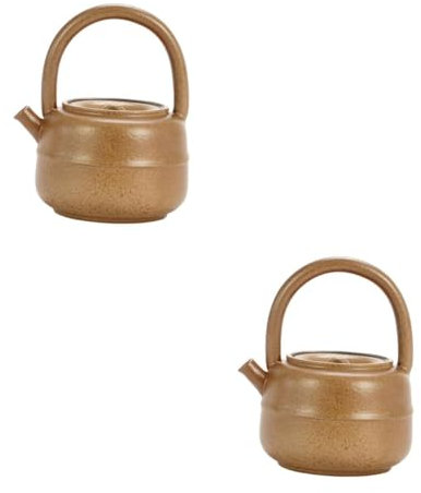 Cabilock 2pcs Kungfu Teapot Japanese Tea Kettle Stovetop Tea Kettle for Personal Parties