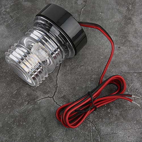 CHICIRIS LED à 360 Degrés IP66 de Protection pour Le Navire Yacht DC12V-24V, Lampe 5W, Blanc, Distance de Vision Maximale de 2 Nm, Installation de Vis, Plage de Casque Applicable 39, 4 Pieds