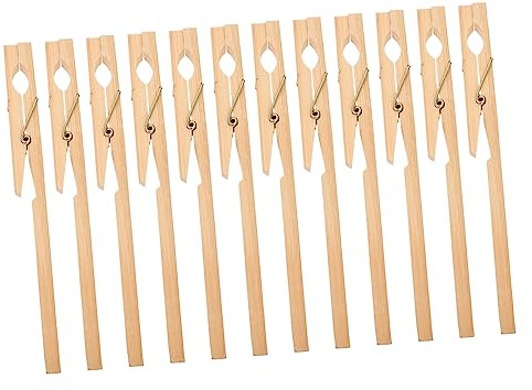 Holibanna 12 Stück Holzrohrklemmen für Labor Robuste Laborreagenzglasklemmen mit Feiner Verarbeitung Synthetisches Material für Schule und Laboranwendungen