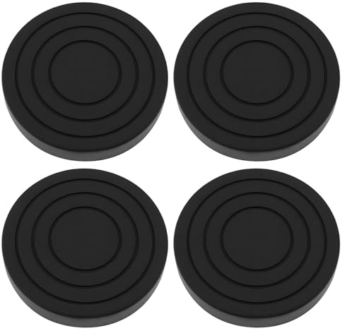 EMSea Lot de 4pcs Pieds Anti-vibrations en Caoutchouc Compatible avec LG Lave-linge Et S¨¨che-linge 6cm