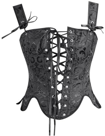 Corsés y Corpiños Mujer Gotico Party Corsets con Tirantes Bustiers Corset Disfraz Bella Mujer Corsés para Las Mujeres Corset Top Mujeres Fajas Bustier Corsé Overbust Gótico