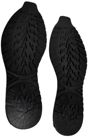 Materiali per lavori a maglia fai da te, 1 paio di scarpe di ricambio antiscivolo fai da te con suola in gomma ispessita per riparare toppe in gomma resistente all'usura (nero, 37-40 metri)