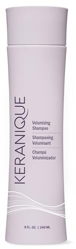 Keranique Champú Volumizante para reparación y crecimiento del cabello con biotina y queratina para mujer, fórmula adelgazante, 240 ml