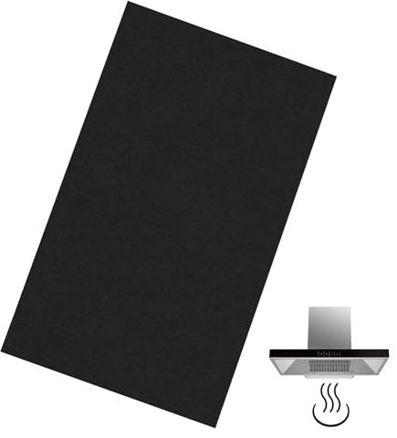 Premium Carbon Filter for Cooker Hood Flame-Resistant and High Absorption Charcoal Extractor Fan Filter Universal Cut-to-Size Design for Kitchen