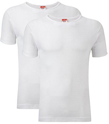 Heatwave® 2er Pack Herren Thermo T-Shirt Warm Unterwäsche Baselayer S M L XL XXL Thermo, weiß, S