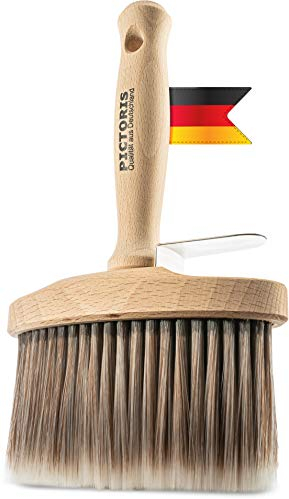 PICTORIS Spalmabile per superfici da 130 mm, senza perdita di setole, prodotto in Germania, grande spazzola da pittore, pennello largo, pittura a parete