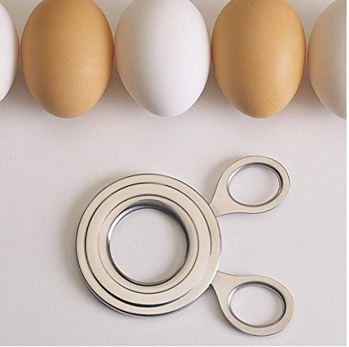 TOSSPER Stainless Steel Soft Boiled Egg Topper Shell Cutter Mini Scissors Clipper Tools