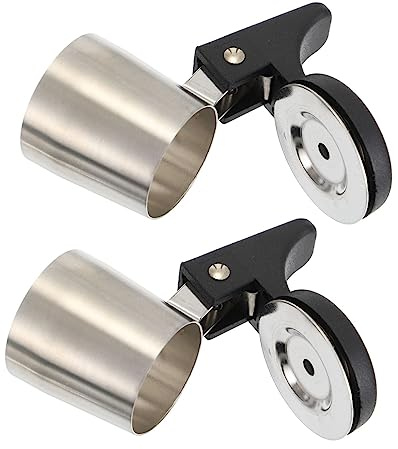 Cabilock 2pcs Whistling Kettle Flute Stainless Steel Kettle Pipe for Induction and Gas Automatic Whistle Alarm for Safe Boiling Essential Kitchen Accessory