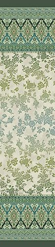 Bassetti AGRIGENTO Foulard aus 100% Baumwolle in der Farbe Olivegrün V1, Maße: 350x270 cm -9325952